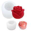 2 candle-shaped molds for pouring, 3D silicone for Mother's Day, Valentine's Day, birthday, Valentine's Day.