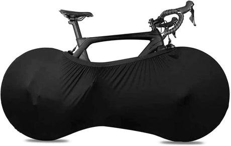 Bike Wheel Cover Indoor Dust-Proof and High Elasticity Bicycle Bag Black Large