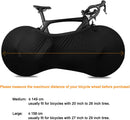 Bike Wheel Cover Indoor Dust-Proof and High Elasticity Bicycle Bag Black Large