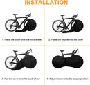 Bike Wheel Cover Indoor Dust-Proof and High Elasticity Bicycle Bag Black Large