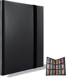 Trading Card Binder, Storage Case for 360 Cards, Compatible with Pokémon (Black) Black