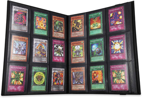 Trading Card Binder, Storage Case for 360 Cards, Compatible with Pokémon (Black) Black