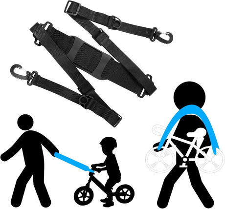 Petluno Accessories for electric scooters, compatible with Xiaomi M365/1S/Pro, scooter carry bag/child handle/ hooks/cable conduit protection/reflective set/shoulder strap/handlebar # 3 Straps