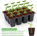 120 cell seedling starter tablets reusable, mini propagator, greenhouse growing kit, plant growing trays for indoor greenhouse plastic germination trays nurseries, growing
