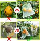 50 pieces fruit protection bags with drawstring, 15x20 cm green organza bags, reusable bird nets and insect mesh for garden vegetable patch 15×20cm
