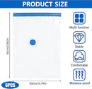 6 pieces vacuum storage bags for clothes, reusable, 40 x 60 cm travel essentials sealer compression bags, space-saving vacuum cube packaging bags, storage jackets, towels
