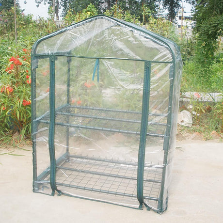 Mini Kas Small for Plants Outdoor Indoor, Portable Grow Tent with Zip Openings Flower House Gardening Backyard