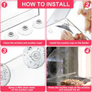 Strong suction window bird feeder, large capacity window bird feeder with removable seed tray and drainage holes for bird food, suitable for Dunnock, Blue Tit, Robin and small wild birds, 21 cm x 20 cm x 10 cm