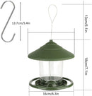 Bird feeder house, hanging food dispenser for wild birds, hanging bird feeding station to hang up, bird house with stand, weatherproof, garden decoration