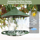 Bird feeder house, hanging food dispenser for wild birds, hanging bird feeding station to hang up, bird house with stand, weatherproof, garden decoration