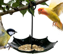 Bird feeder house, 18 x 16.5 cm, protection for poultry, outer covers, small adjustable height cover, bird feeding station for garden, balcony, rain shelter