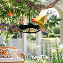 Bird feeder house, 18 x 16.5 cm, protection for poultry, outer covers, small adjustable height cover, bird feeding station for garden, balcony, rain shelter