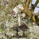 Vogelhuisje, wooden birdhouse, feeding stations, creative bird feeders, hanging bird food dispenser, wild birds, home, garden, courtyard, tree, decoration