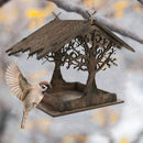 Vogelhuisje, wooden birdhouse, feeding stations, creative bird feeders, hanging bird food dispenser, wild birds, home, garden, courtyard, tree, decoration