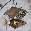 Vogelhuisje, wooden birdhouse, feeding stations, creative bird feeders, hanging bird food dispenser, wild birds, home, garden, courtyard, tree, decoration