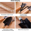 Garden tool set, 3-piece garden tool set, garden trowel, small, wooden handle, hand trowels, small garden set for bonsai, tool, plant pot, flowers
