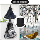 Petluno Macramé Cord 6 mm, 30 m Black Cotton Rope Thick for Crafting, Wall Hangings, Plant Hangers, Knitting, Gardening, Decoration Black 6mm 30m