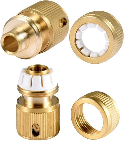 CT 2 st Brass Hose Connector Hose End Quick Coupling 1/2