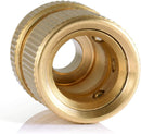 CT 2 st Brass Hose Connector Hose End Quick Coupling 1/2" Hose Pipe for Gardening, Watering, Car Washing