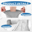 overshoes, waterproof, 4 reusable bike overshoes, anti-slip reinforcement with zip closure, can be worn anywhere, rain protection for shoes when cycling