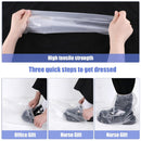 10 pairs of waterproof rain shoe covers with elastic bands, disposable shoe covers for men and women, transparent waterproof anti-slip shoe covers for outdoor camping