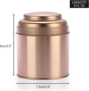 Petluno Set of 6 Loose Leaf Tea Tins 227ml Metal Nut Storage Jars Airtight Containers Kitchen Spice Jars, Food Tin for Tea, Coffee, Biscuits, Sugar