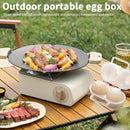 3 pieces egg holders for 2 eggs, egg box, portable egg case with carabiner, egg holder, plastic, transparent, refrigerator, kitchen, outdoor, picnic, camping