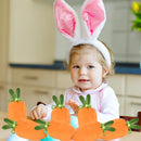 6 pieces of velvet Easter bags, Easter bags with drawstrings, Easter gift bags, ears, to fill with lollies, biscuits, snacks style B