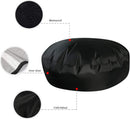 Patio rocking chair Cover waterproof Oxford fabric heavy Veranda lounge garden chair outdoor furniture protective cover (black)