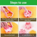 Set of 8 cookie cutters for kids, 3D cookie cutter, flower shape, cookie shape, DIY, baking cakes, tool, fondant, cake, baking