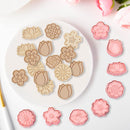 Set of 8 cookie cutters for kids, 3D cookie cutter, flower shape, cookie shape, DIY, baking cakes, tool, fondant, cake, baking