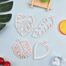 Set of 4 cutters, cookie cutters, leaf cutters, tropical leaves, plastic cake decoration for DIY cookies, fondant, cupcakes, cake