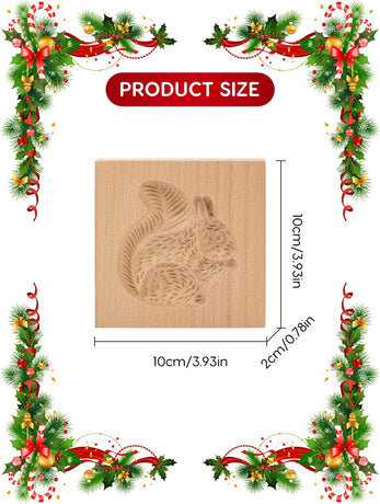 3D wooden cookie cutters for Halloween, Thanksgiving, Christmas, Easter, plunger cutters, squirrel