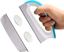 Petluno Magnetic Aquarium Glass Cleaner Fish Tank Glass Algae Scrapers, Floating Scrubber Cleaning Brush, Scratch-Free, Anti-Slip with Handle (M)  M: suggests fish tank (50-60cm)
