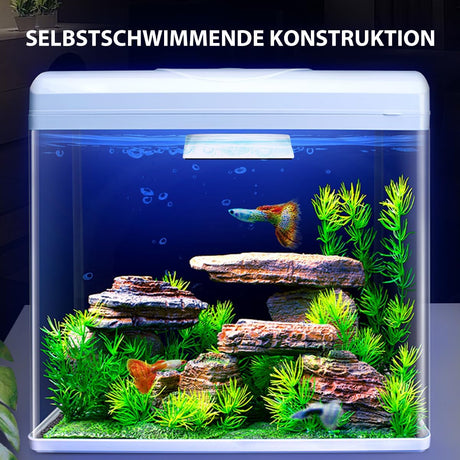 Petluno Magnetic Aquarium Glass Cleaner Fish Tank Glass Algae Scrapers, Floating Scrubber Cleaning Brush, Scratch-Free, Anti-Slip with Handle (M)  M: suggests fish tank (50-60cm)