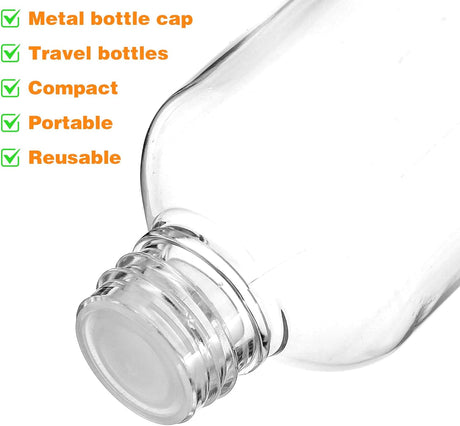 5 pieces travel bottles, 100 ml, empty travel bottle, dispenser, plastic bottle, refillable lotion container, travel size, container for shampoo, lotion, conditioner, creams, cosmetics