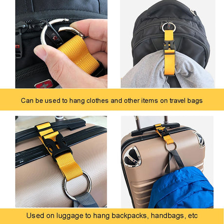 2-piece travel luggage set including suitcase, coat hanger, luggage straps, non-slip, portable backpack, luggage set