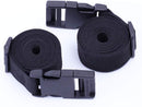 Gordelband 25 mm black nylon luggage strap flat side release buckle suitcase baggage strap with adjustable packing straps for DIY crafting backpack wrapping 1.5 meters 4 pieces
