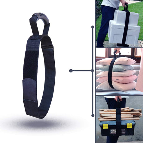 Heavy Duty Luggage Strap Holder for bulky items with XL handle Tie Down Adjustable strap Cinches Tight a secure grip Max load 155 lbs Ideal for large items when traveling