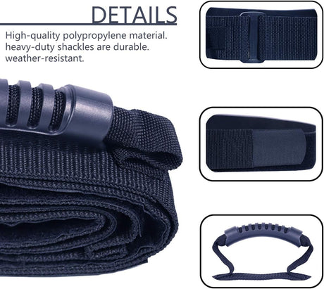 Heavy Duty Luggage Strap Holder for bulky items with XL handle Tie Down Adjustable strap Cinches Tight a secure grip Max load 155 lbs Ideal for large items when traveling