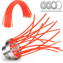 Petluno Weed Brush for Brushcutter, with 43 Nylon Wires, Weed Brush Motor Lines, Aluminium, Brushcutter Accessories