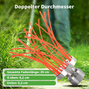 Petluno Weed Brush for Brushcutter, with 43 Nylon Wires, Weed Brush Motor Lines, Aluminium, Brushcutter Accessories