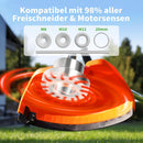 Petluno Weed Brush for Brushcutter, with 43 Nylon Wires, Weed Brush Motor Lines, Aluminium, Brushcutter Accessories