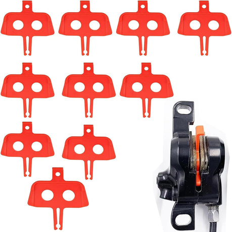 10Pcs Bike Disc Brake Spacers, Hydraulic Pad Spreader Insert Repair Tool for Road Bike & Mountain Bike, Component