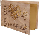 Houten Bruiloft Gastenboek Album Bericht Notebook voor Engagement Decoratie Evenement Feestartikelen Decoraties Gastenboeken (# 3) #3