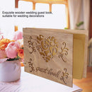 Houten Bruiloft Gastenboek Album Bericht Notebook voor Engagement Decoratie Evenement Feestartikelen Decoraties Gastenboeken (# 3) #3