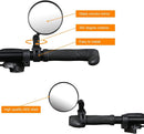 Petluno Bike Mirrors, 2 large angle mirrors 360° rotatable, adjustable, HD-nylon resin bike mirrors, for handlebars 15 to 35 mm, bike accessories for all round bikes