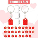 Keychain for ladies and gents, keychain, bracelet, car keychain with tassel, Christmas gifts for women, wrist, keychain Red