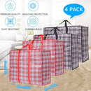 Storage bags, 4 pieces, large reusable moving bags, with zip closure and handles, storage bag, clothing, laundry bag, capacity, multifunctional for duvets