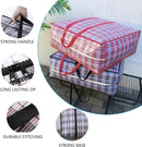 Storage bags, 4 pieces, large reusable moving bags, with zip closure and handles, storage bag, clothing, laundry bag, capacity, multifunctional for duvets